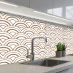 Klassiek - Motief - Terracotta keuken achterwand 2 middel 871 -3d_schuin