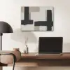 Zwart - Abstract - Japandi PET vilt klein -sfeer5