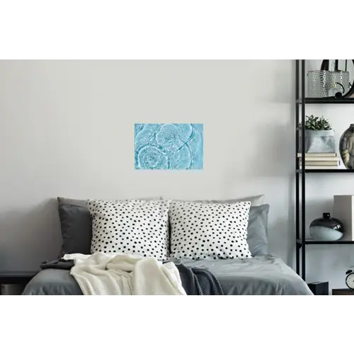 Water - Blauw - bubbels Muursticker klein -slaapkamer
