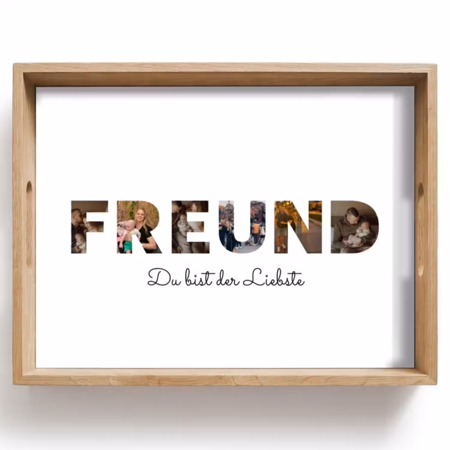 Personalisierte Tablett - Freund - Buchstaben-Collage