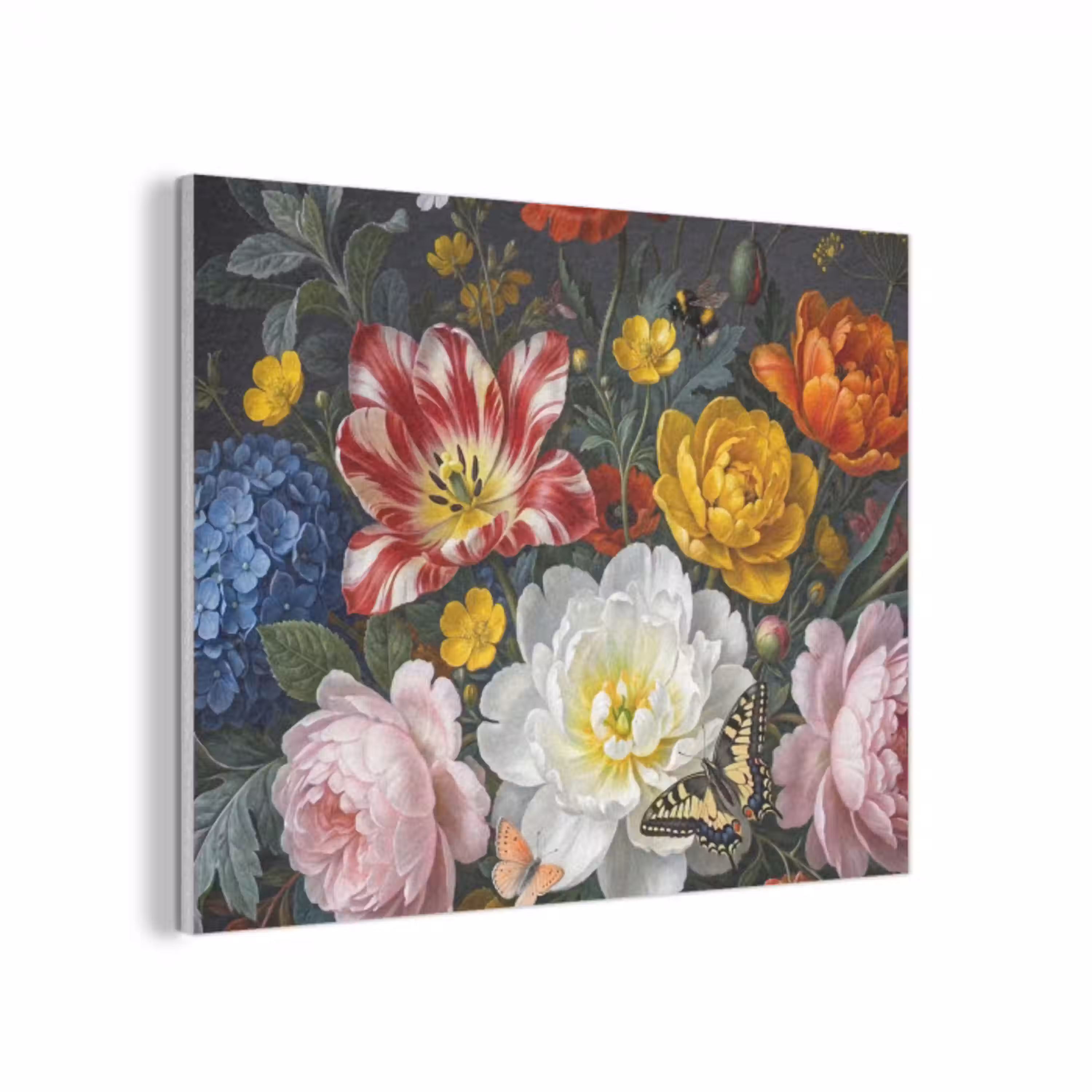 Bloemen - Boeket - Klassiek - Kleurrijk - Natuur PET vilt klein -3d