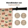 Kers - Disco - Patroon Wandkleed katoen klein 269 -sfeer2