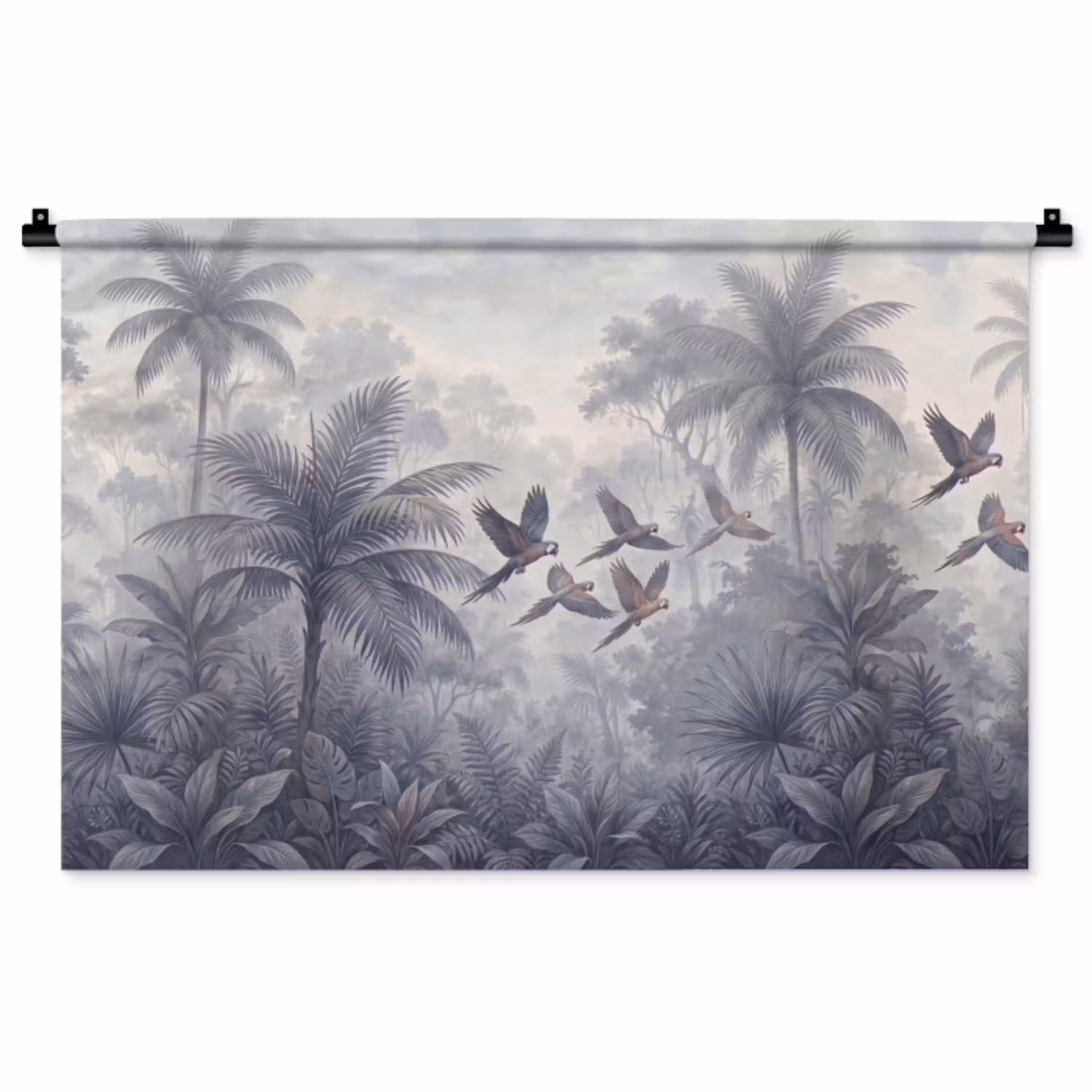 Vogel - Vliegend - Jungle - Vintage - Dieren Wandkleed katoen middel -zz3d