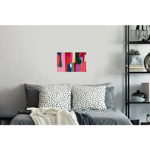Kleurvakken - Recht - Rond - Abstract Muursticker klein -slaapkamer