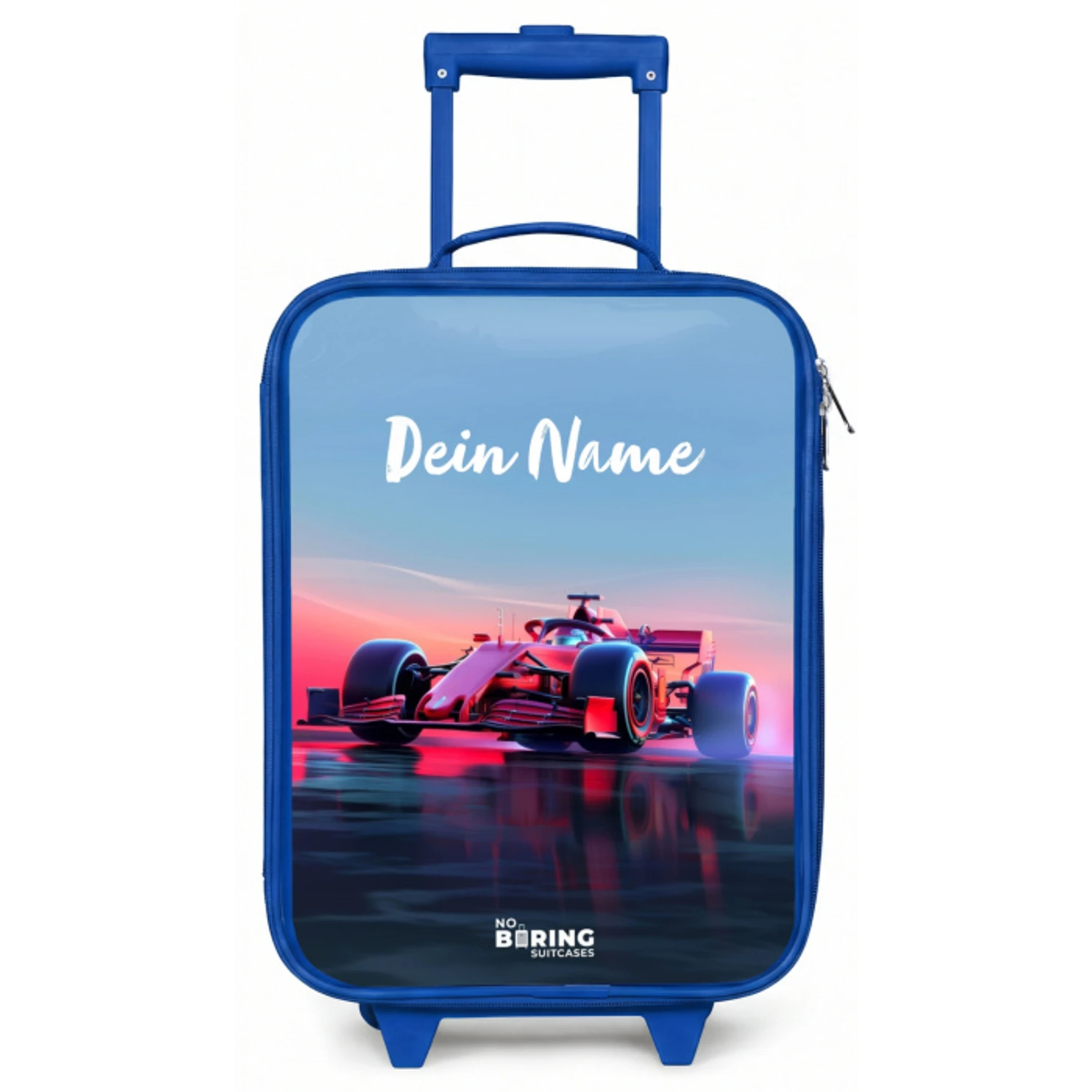 Rode racer Kinderkoffer - Blauw klein -zz3dotto