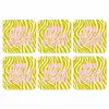 Zebraprint - Priority - Roze onderzetter kurk middel -3d