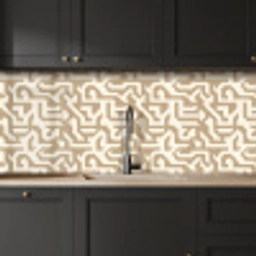 Modern - Abstract - Beige keuken achterwand 2 middel 871 -sfeer1