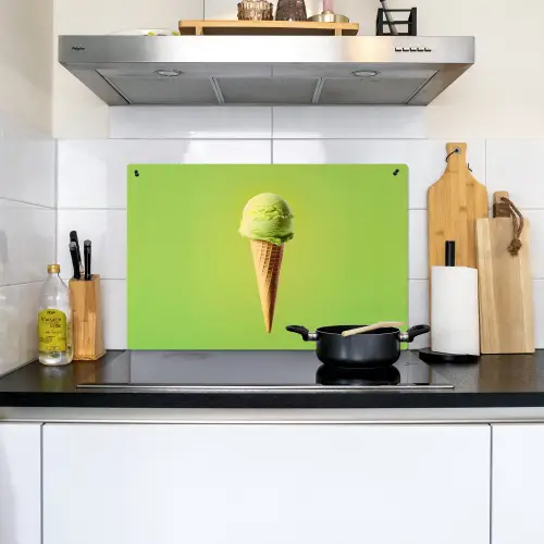 Hoorntje - Schepijs - Groen Inductie beschemer met haakjes klein -sfeer2