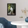Arend - Hout - Wit - Planten fotolijst zwart zonder passe partout klein -sfeer4
