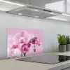 Bloemen - Orchidee - Roze keuken achterwand spatscherm klein -3d_schuin