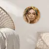 Vrouwen - Portret - Luxe - Goud Wandcirkel kunststof plaat 5mm dik klein -sfeer5