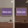 Mucho amor - Paars - Grafisch Light Box met batterij (Wandlamp) middel -sfeer3