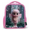 Fairy - Bos - Glitters Kinderrugzak - Roze middel -3d