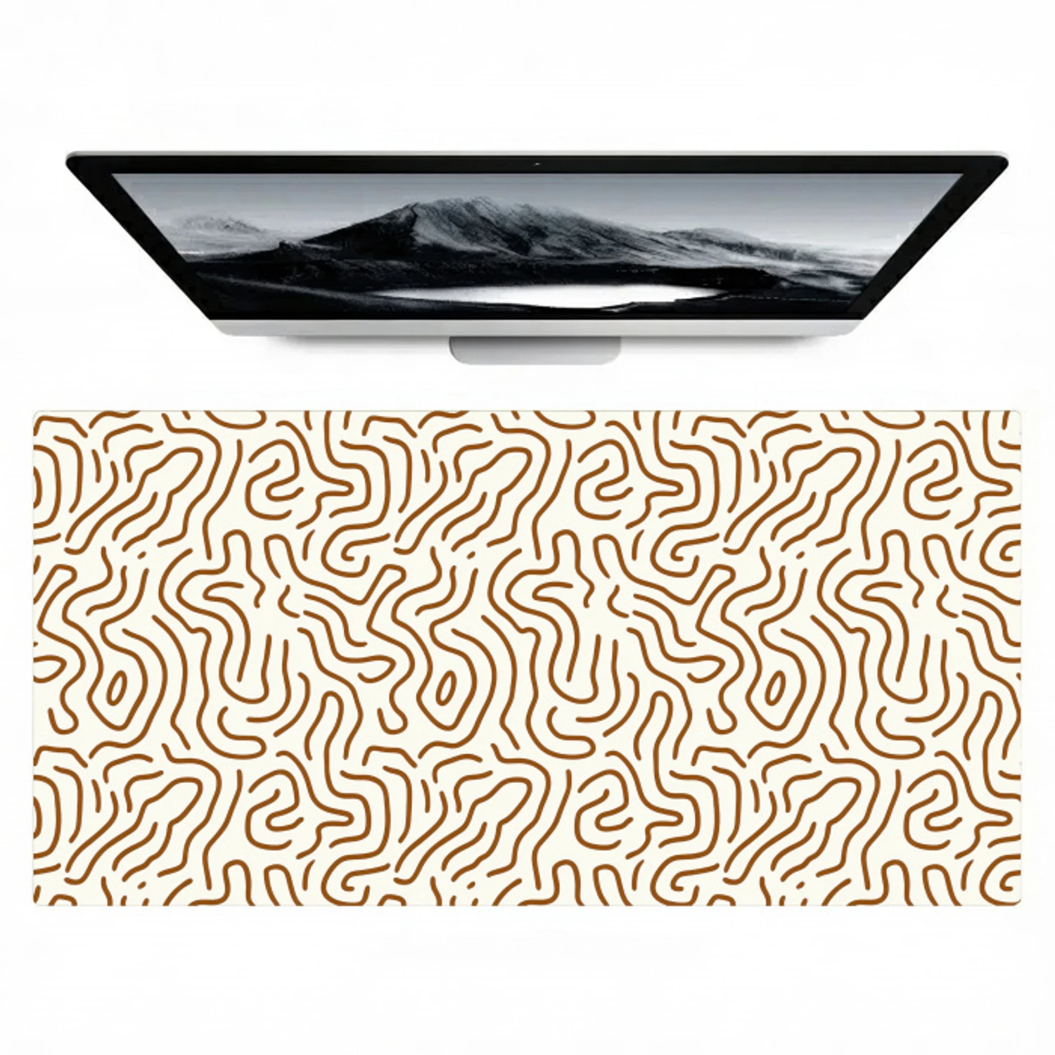 Minimalistisch - Patroon - Terracotta Muismat XXL klein 681 -zzz3d