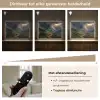 Bergen - Kronkelpad - Groen - Wolken Light Box met batterij (Wandlamp) middel -USP_dimbaarNL