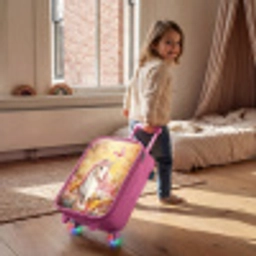Eenhoorn - Vlinder - Roze - Manen Kinderkoffer - Roze klein -sfeer1