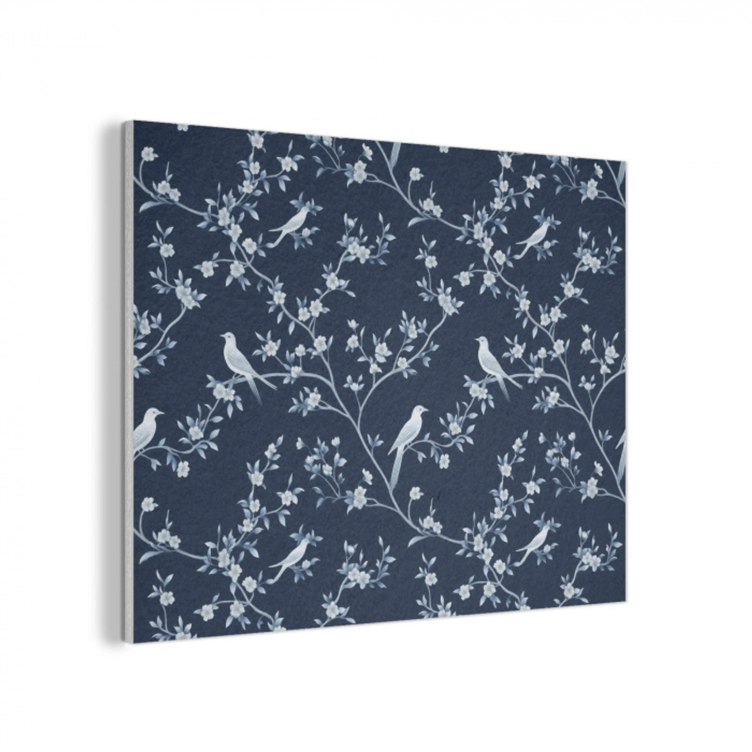 Grafisch - Bloesemtak - Blauw PET vilt klein 837 -3d