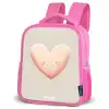 Hart in pastel kleuren Kinderrugzak - Roze middel -schuin