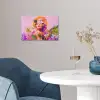 Vrouw - Abstract - Cirkel - Bloemen poster papier klein -sfeer3