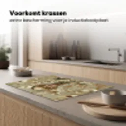 Vrouw - Bloemen - Zonnebril - Wit Inductie beschermer vinyl 3mm klein -sfeer1