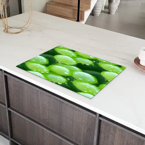 Druiven - Groen - Druppels Inductie beschermer vinyl 3mm klein 276 -sfeer8