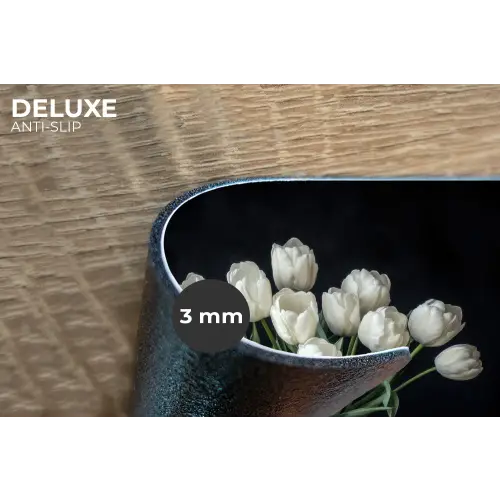 Wit - Bloemen - Tulpen - Vaas Placemat vinyl groot -closeup