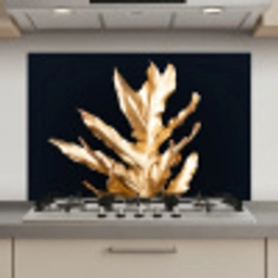 Bladeren - Goud - Herfst - Natuur - Luxe keuken achterwand spatscherm klein -3d_website