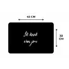 Quotes - Spreuken - Ik kook van jou - Liefde - Partner Placemat vinyl groot -specs