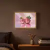 Disco - Fruit - Glitter - Strawberry Light Box met batterij (Wandlamp) middel -sfeer4