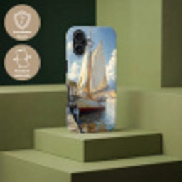 Zeilschip - Huizen - Kade - Zee Toughcase MagSafe Apple iPhone 17 klein -USP_PrintM_DE