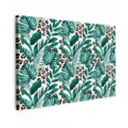 Bladeren - Tropisch - Jungle Tuinposter op houten frame 2 cm dik klein -3d