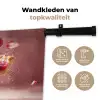 Aardbei - Taart- Eten - Roze Wandkleed katoen klein -sfeer2