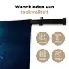 Kwal - Lichtgevend - Tentakels - Blauw Wandkleed katoen klein -sfeer2