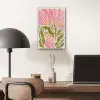 Bloemen - Bladeren - Abstract - Roze plexiglas 5mm klein -sfeer6