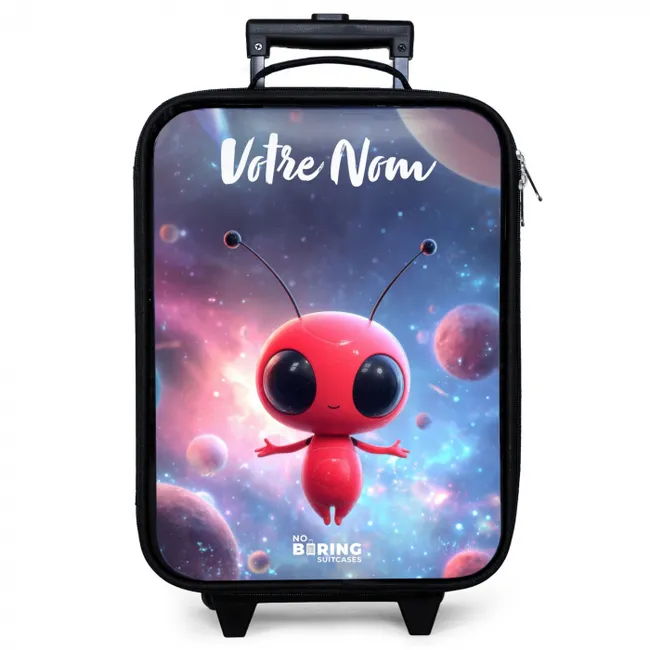 Rood Ruimtewezen in Kosmische Dans Kinderkoffer - Zwart klein -zzz_website3d