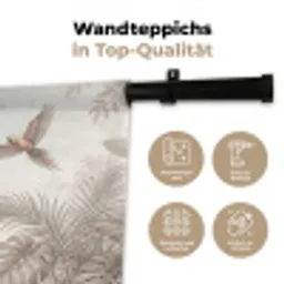 Papagaai - Jungle - Tropisch Wandkleed katoen klein -tsfeer2_DE