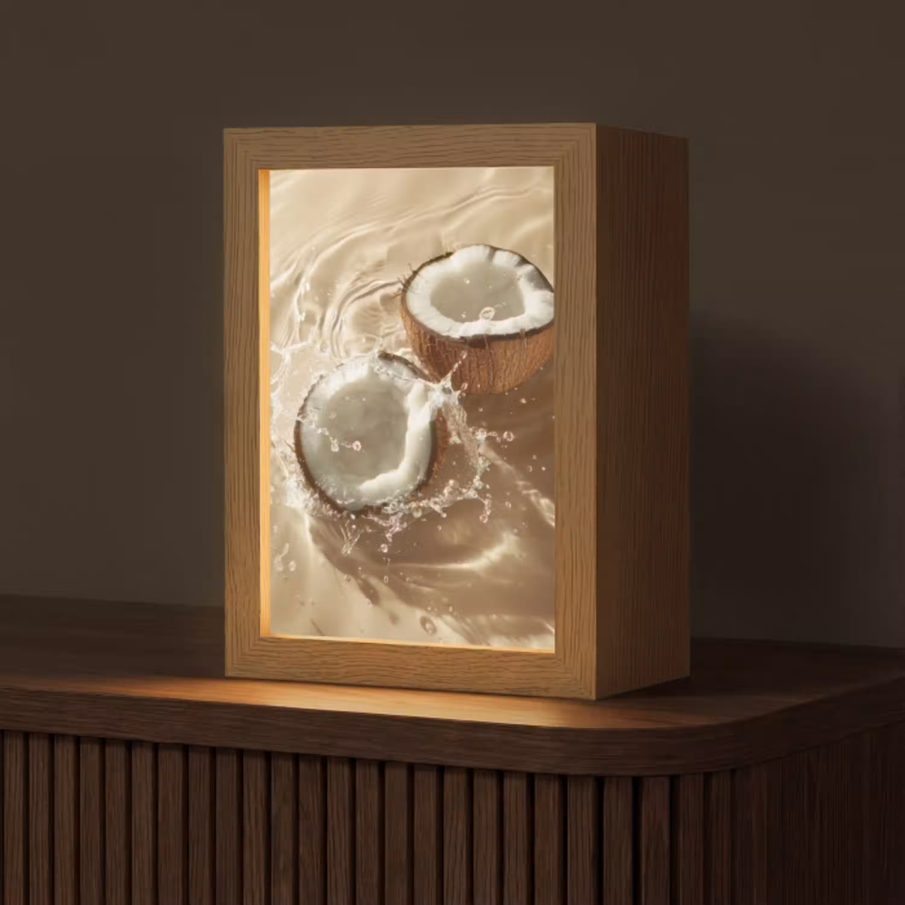 Kokosnoot - Water - Beige - Spetters Light Box met kabel (Tafellamp) klein -z3d_website