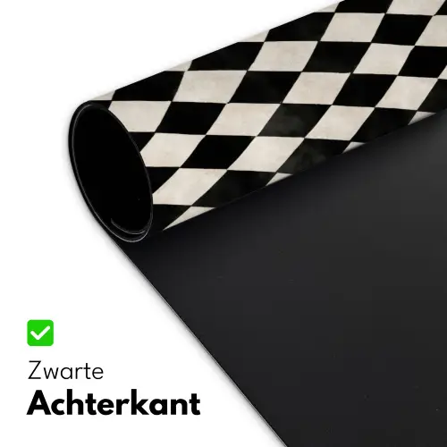 Klassiek - Patroon - Zwart Muismat XXL klein 681 -sfeer2