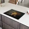 Kaarsen - Stilleven - Rustiek - Boeken Inductie beschermer vinyl 3mm klein -sfeer8