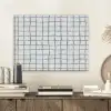 Patroon - Raster - Blauw - Grijs PET vilt klein 837 -sfeer1