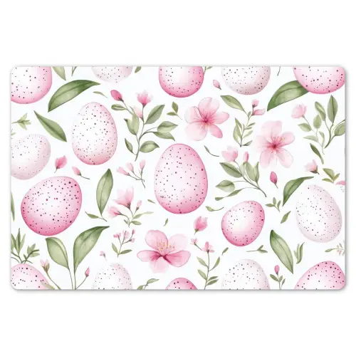 Patroon - Eieren - Roze - Pasen Placemat vinyl groot -zzsfeer1_Kitchenyeah-website