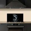 Vis - Koi - Zwart - Water keuken achterwand spatscherm klein -sfeer1