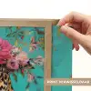 Luipaard - Bloemen - Kroon Light Box met batterij (Wandlamp) middel -USP_websiteprintNL