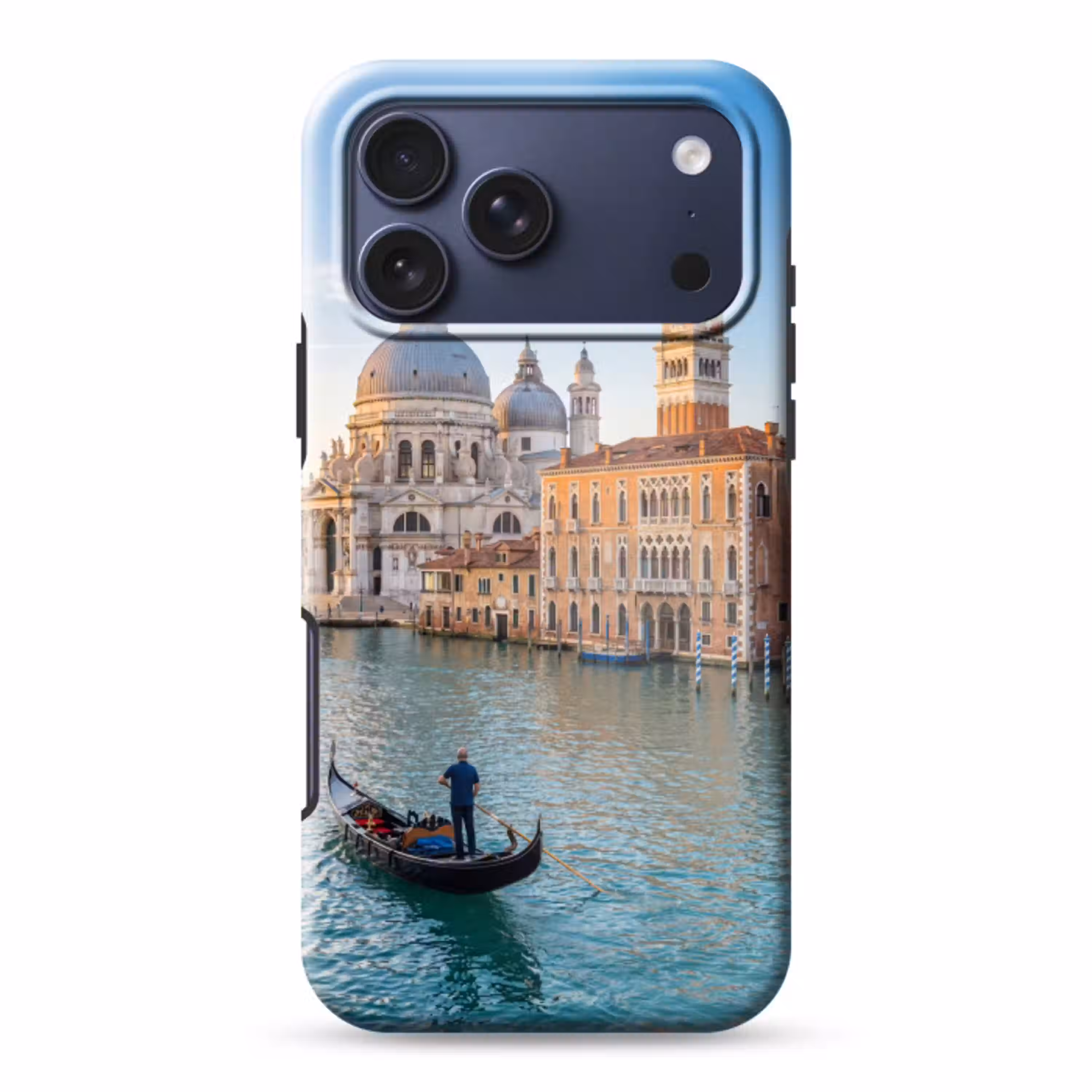 Gondel - Venetië - Kanaal - Stadsgezicht - Avondlicht Toughcase MagSafe Apple iPhone 17 Pro Max klein -3d