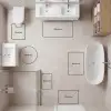 love your damn self - Cirkel - Glitter - Rood Badmat klein -USP_FormaatOverzicht