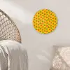 Geel - Aardbei - Patroon Wandcirkel kunststof plaat 5mm dik klein 188 -sfeer5