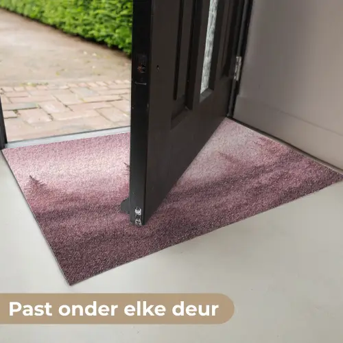 Landschap - Mistig - Roze Deurmat klein -USP_NL