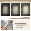 Abstract - Kunst - Wit - Groen - Modern Light Box met kabel (Tafellamp) klein -USP_dimbaarNL