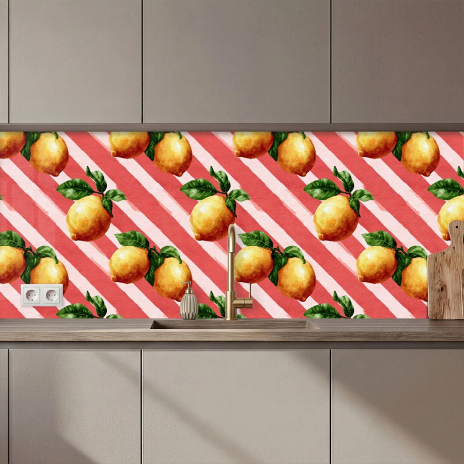 Citroen - Geïllustreerd - Oranje keuken achterwand 2 middel 871 zz_3dshopping