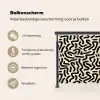 Abstract - Lijnen - Zwart Balkonbeschermer Duitsland klein 596 -specs_NL